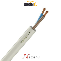 CÂBLE SOUPLE NEXANS 2X0,75MM² U500 SV1V (H05VV-F)