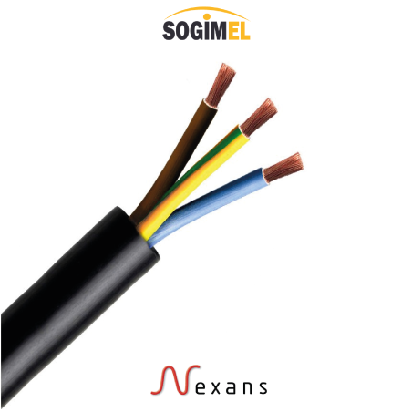 CÂBLE SOUPLE NEXANS 3X10MM² U1000 RV-K