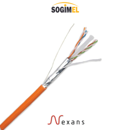 CÂBLE LAN6A F/UTP LSZH ORANGE NEXANS 500M